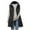 Black, variant on Jsaierl Puffer Vest for Women Sleeveless Lightweight Quilted Vest Packable Winter Mid-Length Coats Zip up Slim Fit Hooded Vest
