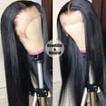 thumbnail image 4 of HOT Sale! Lace Front Wig Human Hair Pre-Pulled Baby Hair Glue Free Human Hair Wig For Black Women Natural Color (20 Inch) Beauty Personal Care, 4 of 4