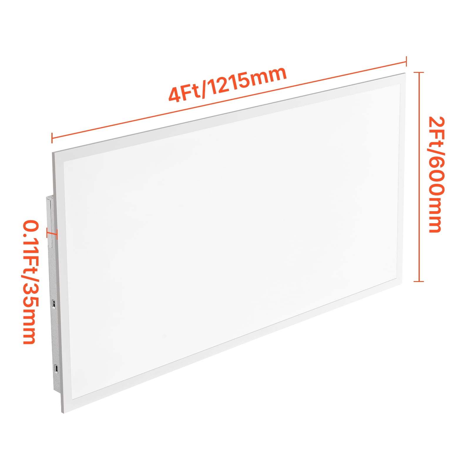 KFFKFF 2x4 FT LED Flat Panel Light, 7800 LM, Flush Mount Ceiling Lighting Fixture with Adjustable Color Temperatures 4000K/5000K/6000K, 30W/40W/50W, 0-10V Dimmable, Slim Design for Residential