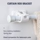 thumbnail image 3 of WDOplteas Ganchos Soporte para Barra Cortina Autoadhesivos Accesorios Baño (blanco) 2 Uds., 3 of 9