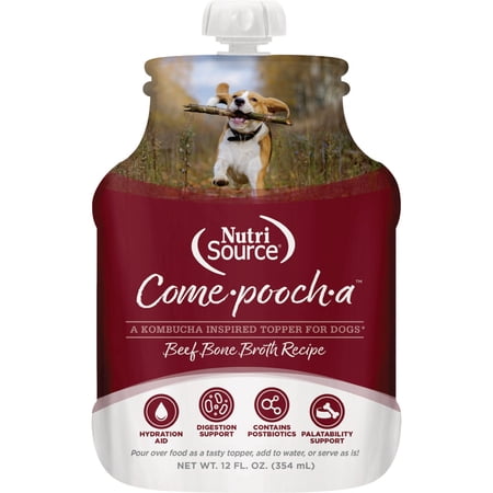 Tuffy's Pet Foods NutriSource Come-Pooch-a Bone Broth Dog Food Topper - Pack of 2