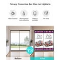 thumbnail image 4 of Window Privacy Film 4th of July Stained Glass Window Film Decorative Sun Block Window Cover Independence Day Truck Red Blue Plaid Window Clings Static Adhesive Sticker for Bathroom 29.5"x78.7", 4 of 7