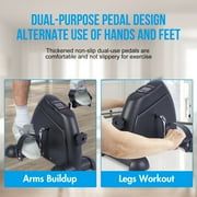 BAOKALER Desk Bike Pedal Exerciser, Mini Exercise Bike