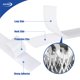 thumbnail image 4 of Cinta de velcro SOURRI autoadhesiva en rollo de 0,75" x 8 m, 4 of 6