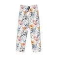 thumbnail image 6 of Uemuo Lilies Flowers Pattern Men's Wide Leg Palazzo Lounge Pants with Pockets Light Weight Loose Comfy Casual Pajama Pants-Medium, 6 of 9