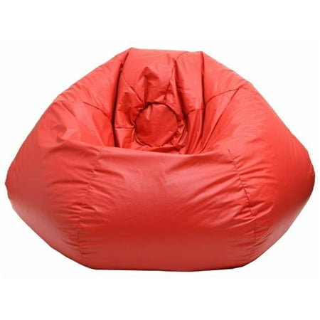 D2D Red Leather Look Vinyl Bean Bag, XXL - Walmart.com