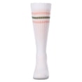 thumbnail image 4 of MeMoi Girls "Sunshine" Triple-Stripe Cotton-Blend Ribbed Knee High Sock - Girls - Female, 10, Winter White, 4 of 8