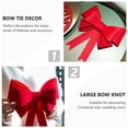 thumbnail image 3 of HLONK Red Holiday Wreath Bow Valentine Tree Topper Decoration, 3 of 7