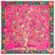 thumbnail image 3 of LESIDA Bufanda de seda pura para mujer, chales grandes, estolas, bufandas cuadradas con estampado de árboles, pañuelos para mujer, 130 x 130 cm, 1303, 3 of 5