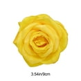 thumbnail image 3 of Fasiaou Multi-Colored Artificial Silk Rose Heads for Floral Arrangements and Craft Projects,Yellow, 3 of 7