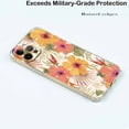 thumbnail image 5 of Dragonfly Flower Case for iPhone 12 Pro Max,Aesthetic Colourful Floral Pattern Soft TPU Full Cover Case, 5 of 5