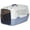 Gray & Blue, variant on 2-Door Top-Load Hard-Sided Dogs, Cats Pet Travel Carrier, Gray & Blue, 22.8"L x 15.0"W x 13.0"H