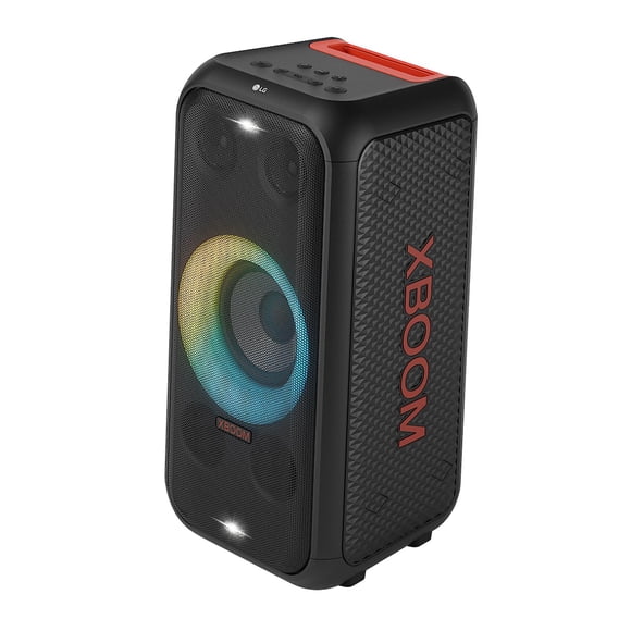 LG XBOOM XL5 Sistema de audio con iluminación de anillo multicolor de 2.1 canales y batería de hasta 12 horas