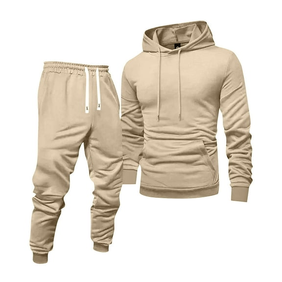 Men's Pullover Tracksuit 2 Piece Set Lightweight Hoodie and Sweatpants Casual Regular Fit Outfit