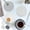 🍀Gray_Hot#589, variant on Woven Cotton Round Placemats Set of 8, Heat Resistant Thermal Insulated Table Mats for Kitchen Dining, Durable Handcrafted Hot Pads Coasters
