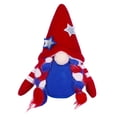thumbnail image 1 of Decoraciones Patrióticas Con Gnomos 4 De Julio Tomte Sueco Gnomo Enanitos Figuritas Rojo Blanco Y Azul Muñeca Sin Rostro Con Bandera Día De La Independencia Adornos Para Bandeja De Cocina De Varios, 1 of 7