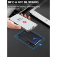thumbnail image 3 of Cartera delgada Kafellon con bloqueo RFID y tarjetero emergente, 3 of 8