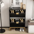 thumbnail image 6 of IQCNGVX Modern Fluted Shoe Cabinet with 2 Flip Drawers, 6 of 7