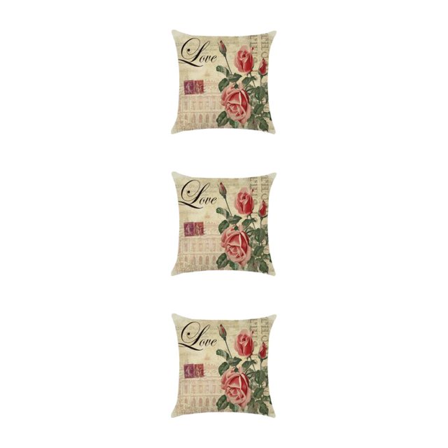 mmirethe Wide Application Cushion Covers For Coordinated Home Easy To Change Pillowcase kztym001-8 3Set