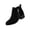 Black, variant on EKVAHL Women's Faux Suede Ankle Booties Side Zipper Chelsea Boots Low Block Heel Relaxed Fit Non‑Slip Fall Winter Short Boots Black
