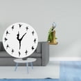 thumbnail image 2 of Reloj de pared con bailarina, decoración colgante, figura decorativa creativa, estatua de , resina sintética, adecuado para sala de estar y d, 2 of 8