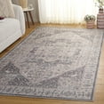 thumbnail image 3 of SAFAVIEH Arizona Emelly Medallion Machine Washable Area Rug, Beige/Grey, 6' x 9', 3 of 13