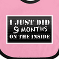 thumbnail image 4 of Inktastic 9 Months on the Inside Boys or Girls Baby Bib, 4 of 4