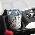 thumbnail image 5 of 20 Oz Pioneer Flower Coffee Tumbler Double Wall Insulated Stainless Steel Water Bottle | Metal Reusable Thermoses Flask with Cup Cap | Leak & Sweat Proof with Anti-Dust Lid, 5 of 7