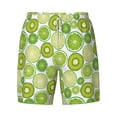 thumbnail image 4 of Lsque Mens Swim Trunks Kiwi Lemon Pattern - Bathing Suit Compression Liner - Beach Swim Shorts Swimwear - (S-3XL) - Stretch Quick Dry -XX-Large, 4 of 9