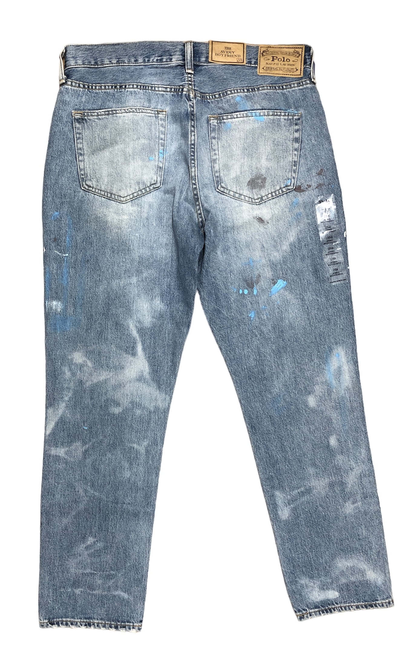 POLO RALPH LAUREN Blue Women's Avery Paint Splatter POLO RALPH LAUREN Blue Women's Avery Paint Splatter