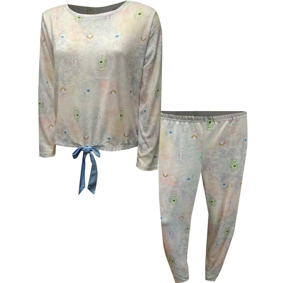 Briefly Stated Womens Care Bears Ultra Soft Silky Fleece Pajamas (Large)