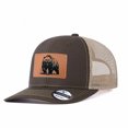 thumbnail image 5 of Vergiac Bear Graphic Leather Patch Trucker Hat, Men Adjustable Breathable Mesh Baseball Cap for Outdoor Travel Daily Casual Outfits, 5 of 6