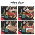 thumbnail image 4 of JEUXUS  Christmas Pug Dog Round Table Cloth Polyester Tablecloth Waterproof Tablecloth Dinning Table Cover for Indoor Outdoor Party Picnic, 4 of 7