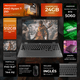 thumbnail image 2 of Laptop Gamer LENOVO LOQ GeForce RTX 5060 8GB Ryzen 7 250 24GB DDR5 SSD 512GB Pantalla 15.6" IPS FHD 144Hz Teclado Ingles Mouse, 2 of 5