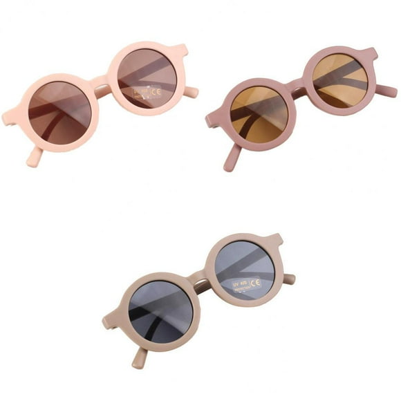 3x Cute Stylish Kids Sunglasses Soft Frame Anti-UV Beach Street Beat Eyewear Glasses Gift