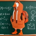 thumbnail image 2 of RUINIXCW 7 Inch Back to School Goose Outfits Desk Duck Outfit Mini Porch Goose Outfit  for Desktop Goose Figurine Desk Goose Clothes Funny Hooded Sweatshirt with Backpack Set (No Goose), 2 of 7