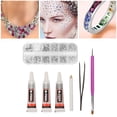 thumbnail image 3 of Rhinestones Kit 6 Sizes Jewelry Making Glass Rhinestone Decor With Glue For  Home Makeup Nail Art Decoration, 3 of 8