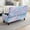 Blue Mermaid Scales, variant on FOR U DESIGNS Leopard Print Stretch Ottoman Cover for Flip-Top Storage Bench, Washable Footstool Slipcover with Elastic Bottom, Non-Slip Stool Protector for Living Room