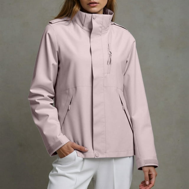 HUITKMM Womens Fall Jackets Unisex Windproof Outdoor Jacket Stylish and Versatile for Couples