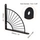 thumbnail image 2 of Soportes decorativos Uxcell, paquete de 2, soportes metálicos industriales de 250 mm, negro, 2 of 5