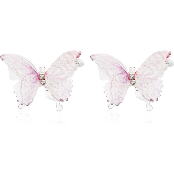 Butterfly Earrings Spring Sparkly Butterfly Stud Earrings for Women Hypoallergenic Lightweight Bling Plastic Butterfly Studs Earrings for Women Party Gifts Jewelry