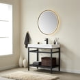 thumbnail image 4 of Miseno Mv702836 Ablitas 36" Free Standing Single Basin Vanity Set - Matte Black / Gray, 4 of 7