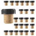 thumbnail image 3 of 24 Pieces Cork Plugs Cork Stoppers Tasting Corks T-Shape Wine Corks with Top Wooden Wine Stopper Pl, 3 of 5