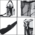 thumbnail image 3 of Heavy Duty Stadium Approved Clear Shoulder Tote Bag, Large Transparent Travel Storage Bag for Sports Events, Office Work & Daily School Use, Black, 3 of 8