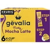 Gevalia Frothy 2-Step Mocha Latte Espresso Keurig K-Cup Coffee Pods & Froth Packets Kit (6 Ct Box)