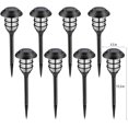 thumbnail image 5 of LIGHTSMAX 8 Pack Solar Pathway Lights Outdoor, Solar Powered Garden Lights, Waterproof Led Path Lights for Patio, Lawn, Yard and Landscape-(WARM), 5 of 9