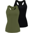 thumbnail image 1 of Charmo Camisole en Coton pour Femme avec Soutien-Gorge Intégré Débardeur Extensible sous-Maillots Cami 2 Paquets, 1 of 7
