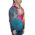 thumbnail image 3 of Lsque Colorful Lightbulb Abstract Patten Youth Hoodie Sweatshirt Pullover with Kangaroo Pocket Boys and Girls Hoodie Warm Hoodie for Kids-Medium, 3 of 6