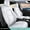 White, variant on IKABEVEM Car Seat Cover Fit for Tesla Model Y 2023 2024 Full Set Customized Seat Covers (Black)