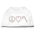 thumbnail image 3 of Christmas Rhinestone Studded Dog Shirt, "Peace, Love  Candy Canes", 3 of 10